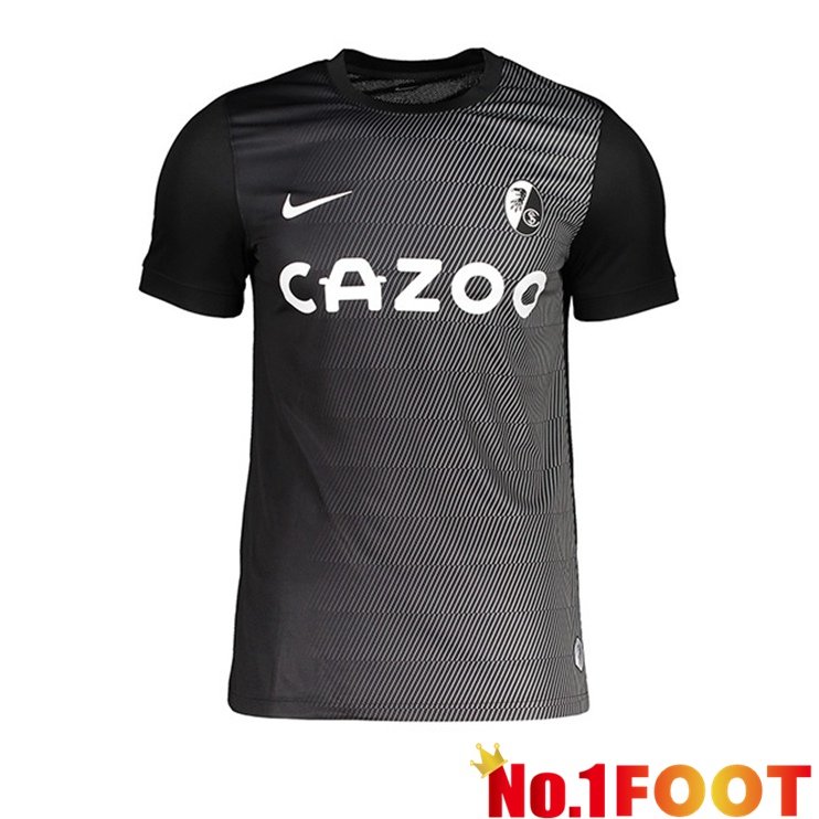 SC Fribourg Soccer Jersey Away Black 2022/2023