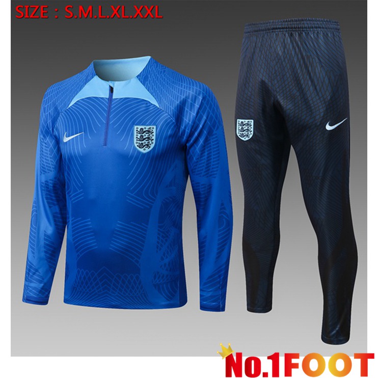 England Kids Training Tracksuit Suit Blue 2022/2023