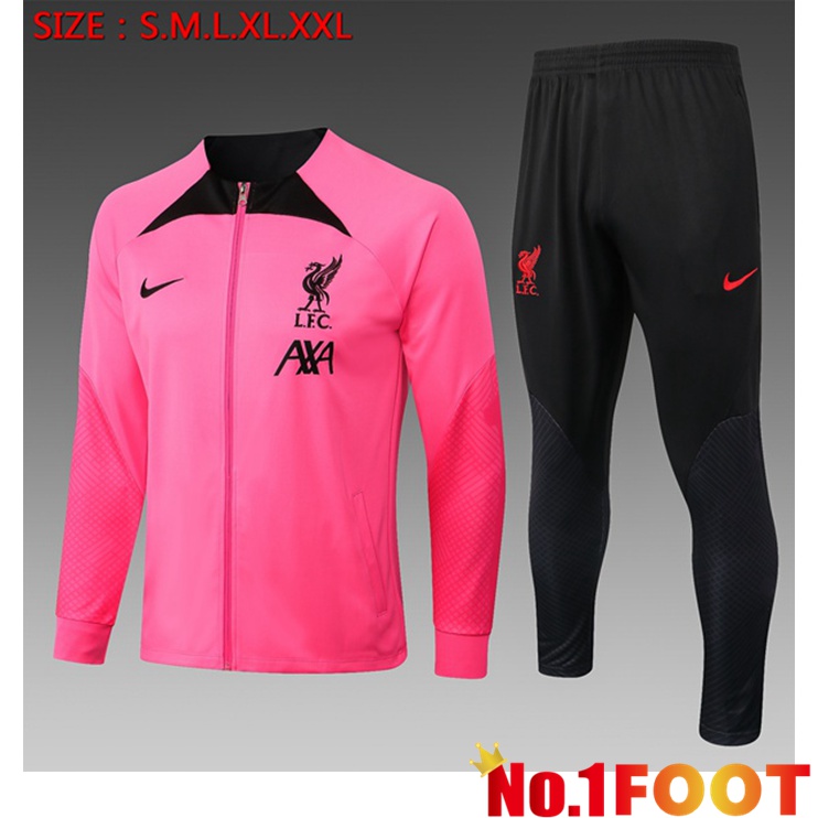 FC Liverpool Kids Training Jacket Suit Pink 2022/2023