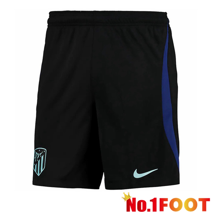 Atletico Madrid Soccer Shorts Away Black 2022/2023