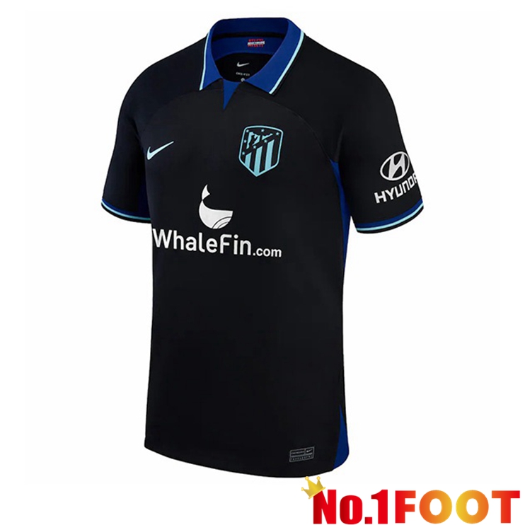 Atletico Madrid Soccer Jersey Away Black 2022/2023