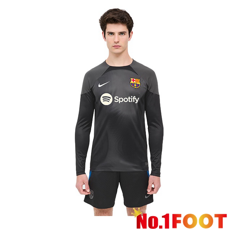 FC Barcelona Goalkeeper Jersey Long Sleeve Black 2022/2023