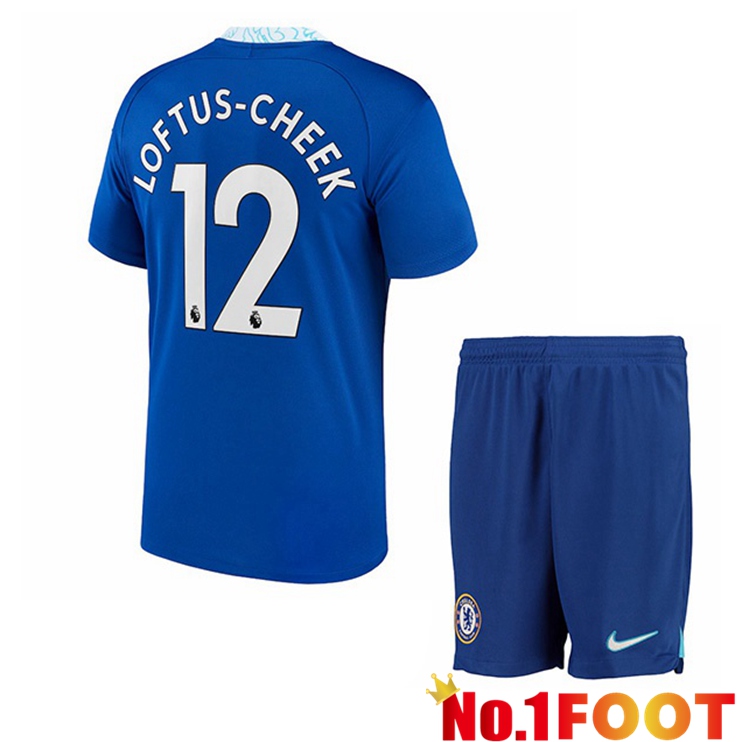 FC Chelsea (Loftus-Cheek 12) Kids Soccer Jersey Home Blue 2022/2023