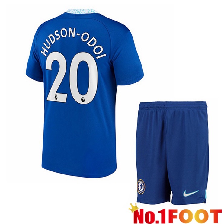 FC Chelsea (Hudson-Odoi 20) Kids Soccer Jersey Home Blue 2022/2023