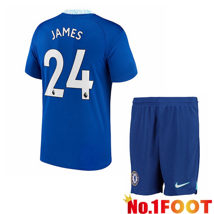 FC Chelsea (James 24) Kids Soccer Jersey Home Blue 2022/2023