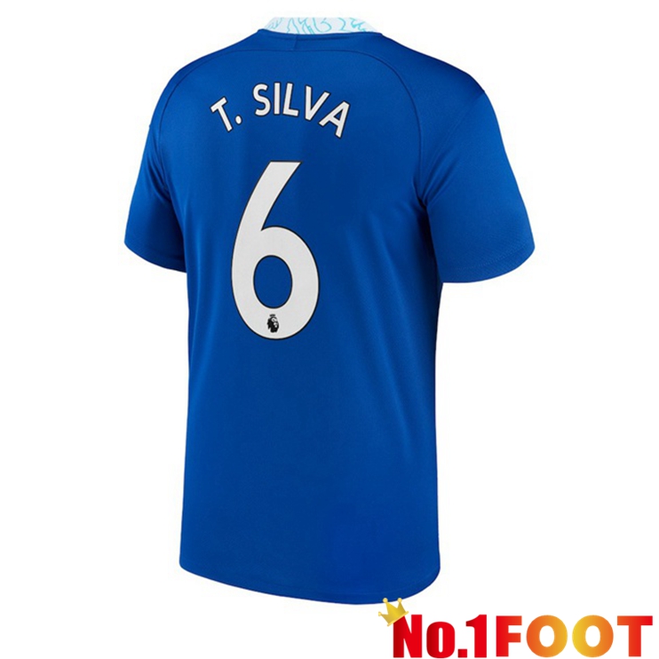 FC Chelsea (T. Silva 6) Soccer Jersey Home Blue 2022/2023