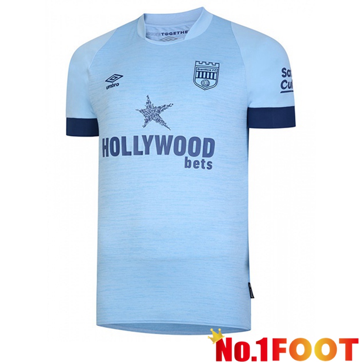 Brentford FC Soccer Jersey Away Blue 2022/2023