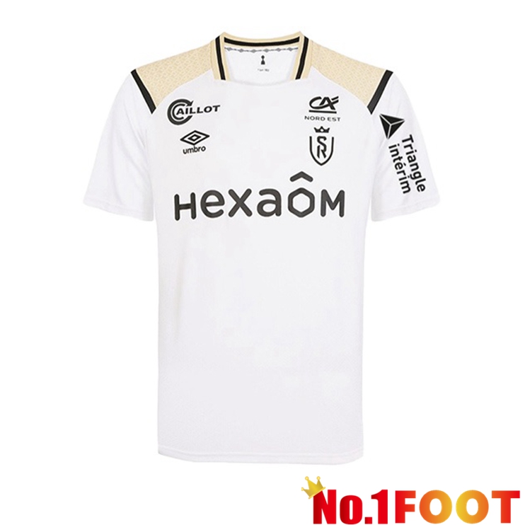 Stade de Reims Soccer Jersey Away White 2022/2023