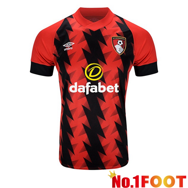 AFC Bournemouth Soccer Jersey Home Red Black 2022/2023