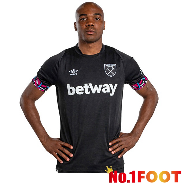 West Ham Soccer Jersey Away Black 2022/2023