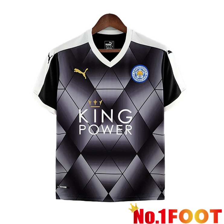 Leicester City Retro Soccer Jersey Away Blue 2015-2016