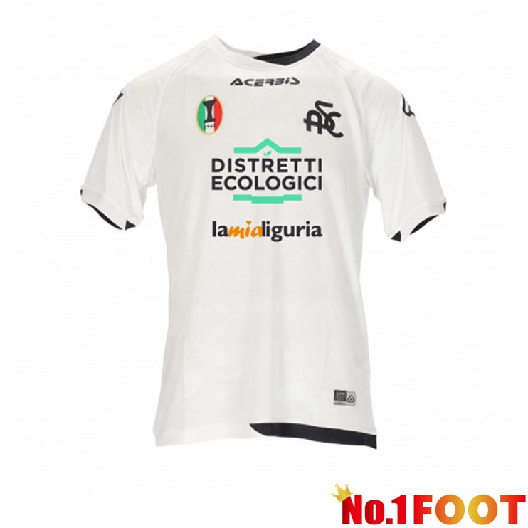 Spezia Calcio Football Jersey Home White 2022/2023