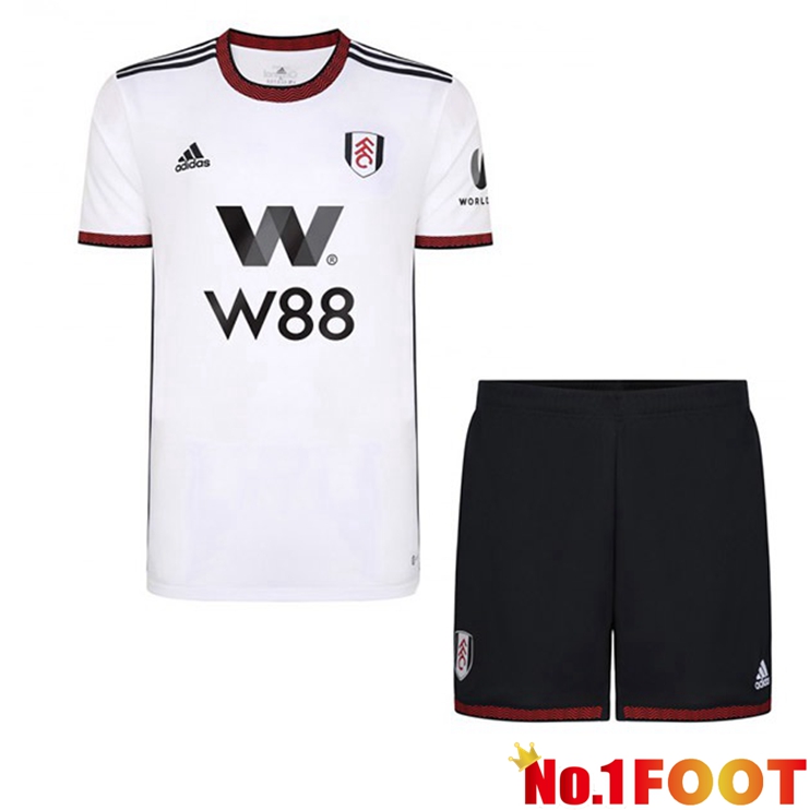 Fulham FC Kids Football Jersey Home White 2022/2023