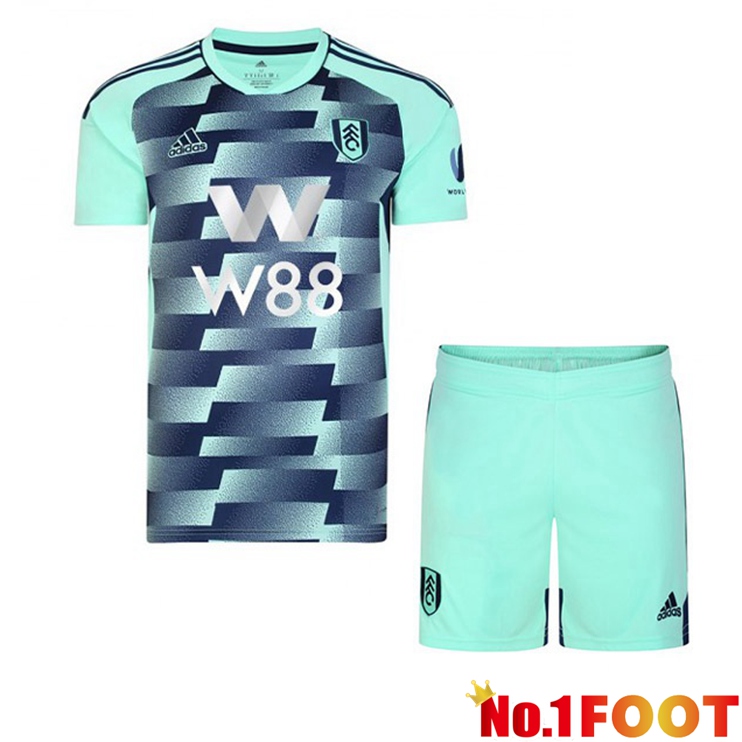 Fulham FC Kids Football Jersey Away Cyan 2022/2023