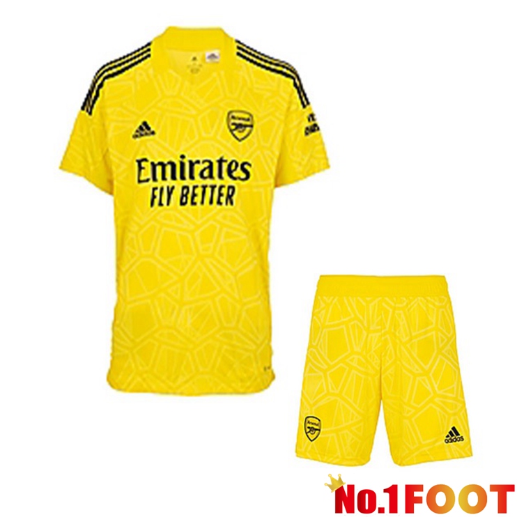 Arsenal Kids Football Jersey Goalkeeper Yellow 2022/2023