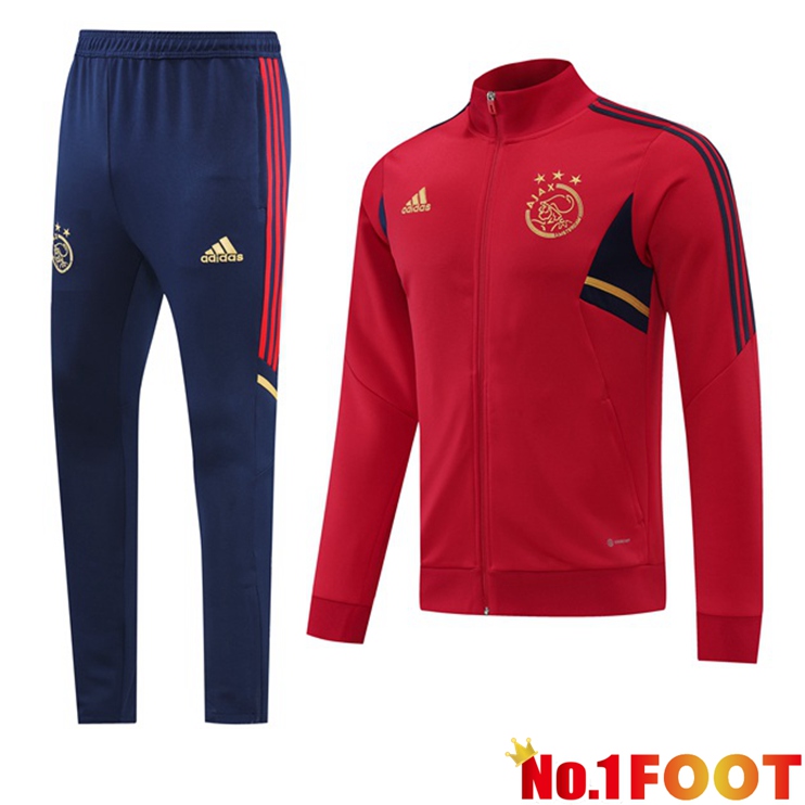 Afc Ajax Training Jacket Suit Red 2022/2023