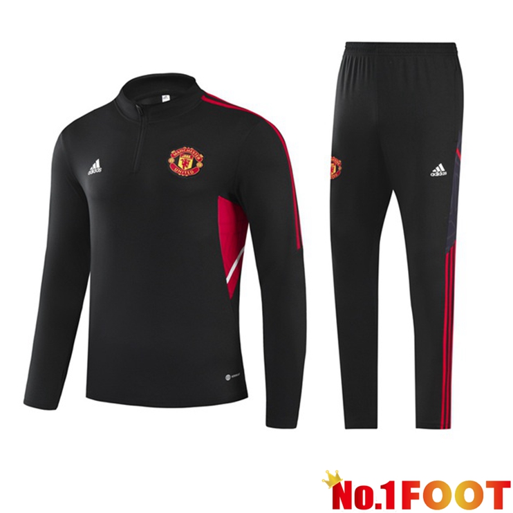 Manchester United Training Tracksuit Suit Black 2022/2023