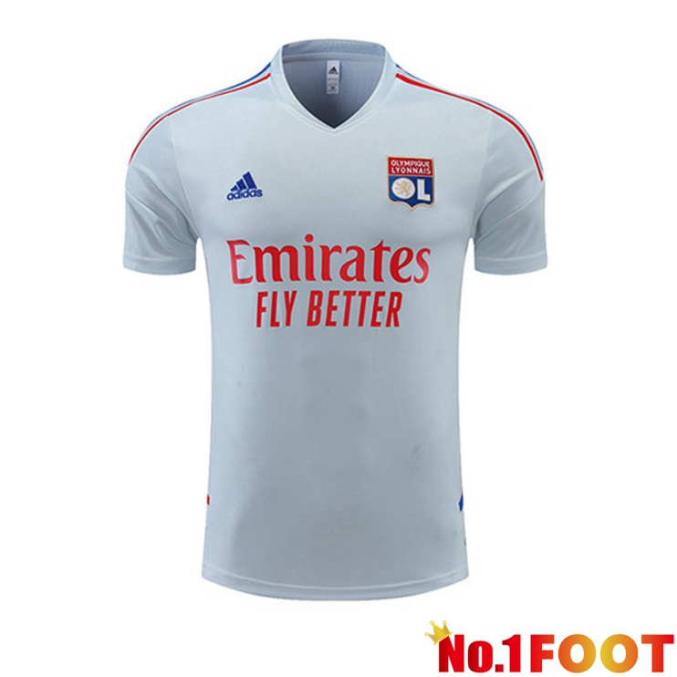 Lyon OL Training T Shirt Grey 2022/2023