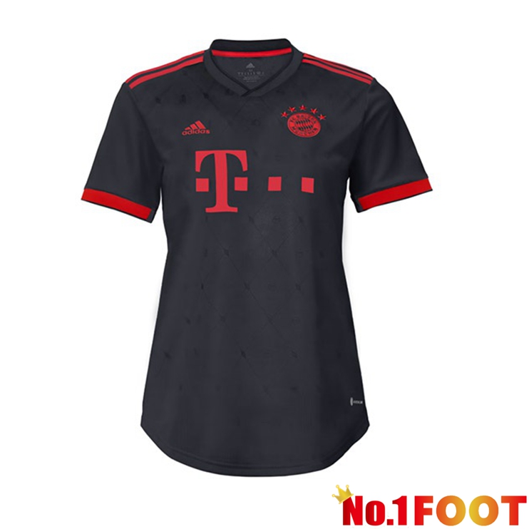 Bayern Munich Womens Football Jersey Third Black 2022/2023