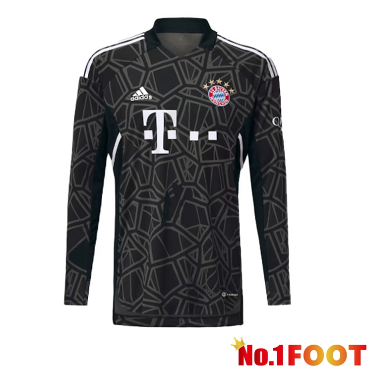 Bayern Munich Football Jersey Goalkeeper Long Sleeve Black 2022/2023