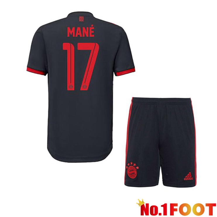 Bayern Munich (Mané 17) Kids Football Jersey Third Black 2022/2023