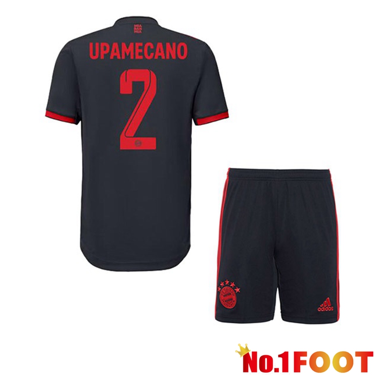 Bayern Munich (Upamecano 2) Kids Football Jersey Third Black 2022/2023