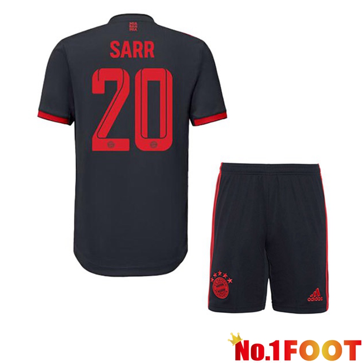 Bayern Munich (Sarr 20) Kids Football Jersey Third Black 2022/2023