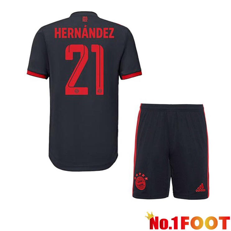 Bayern Munich (Hernández 21) Kids Football Jersey Third Black 2022/2023