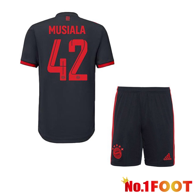 Bayern Munich (Musiala 42) Kids Football Jersey Third Black 2022/2023