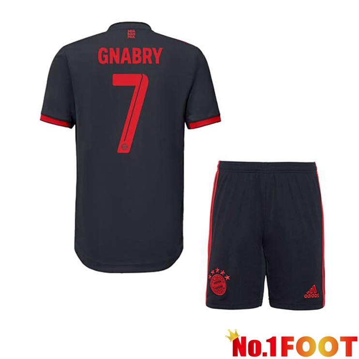 Bayern Munich (Gnabry 7) Kids Football Jersey Third Black 2022/2023