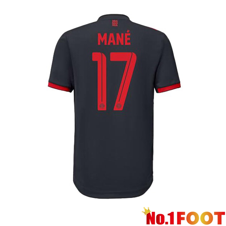 Bayern Munich (Mané 17) Football Jersey Third Black 2022/2023