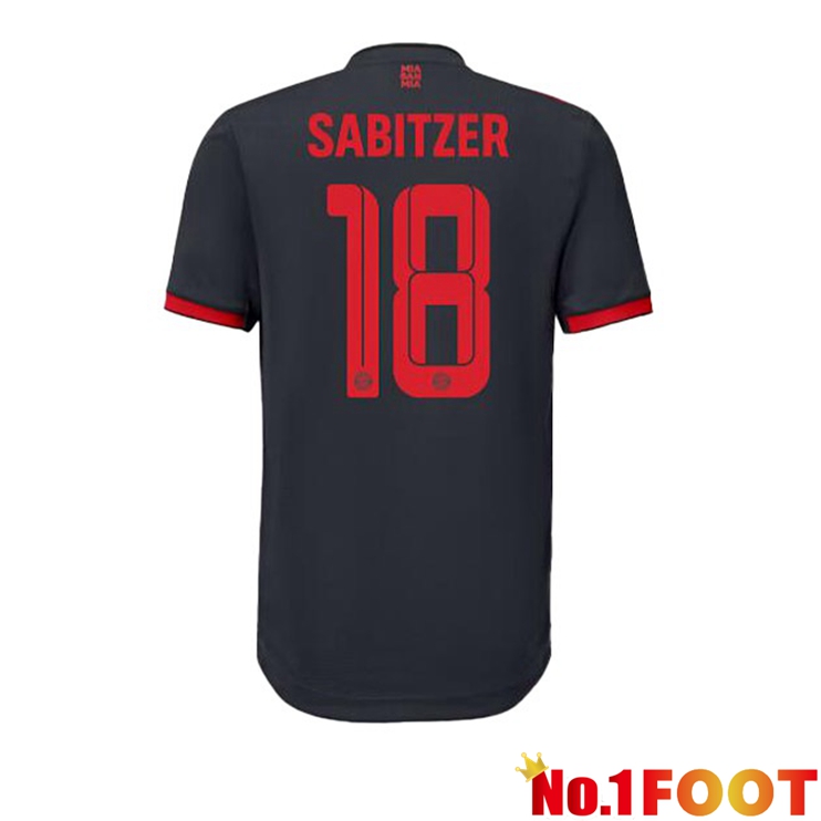 Bayern Munich (Sabitzer 18) Football Jersey Third Black 2022/2023