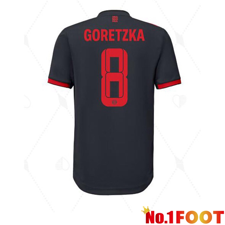 Bayern Munich (Goretzka 8) Football Jersey Third Black 2022/2023