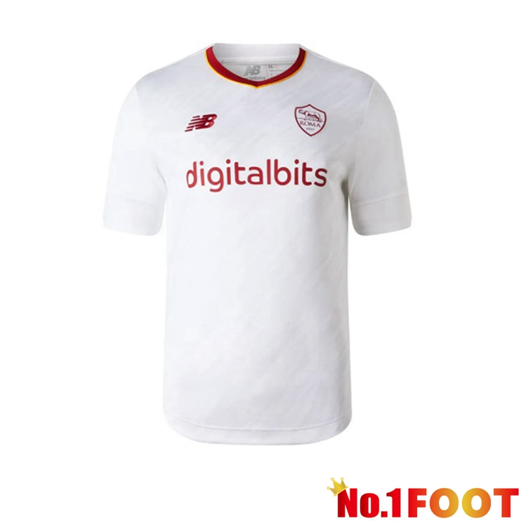 AS Roma Football Jersey Away White 2022/2023