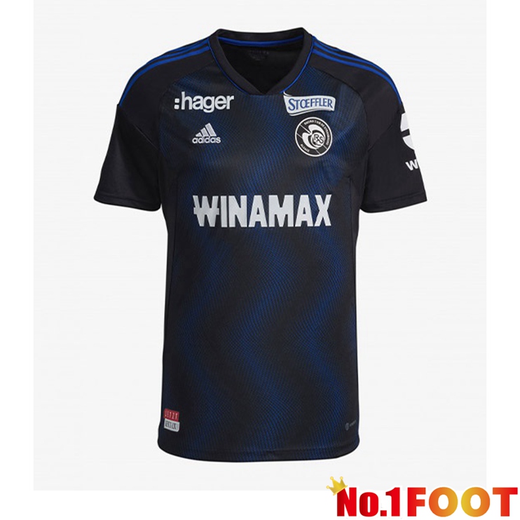 RC Strasbourg Alsace Football Jersey Third Black 2022/2023