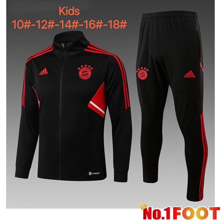 Bayern Munich Kids Training Jacket Suit Black 2022/2023