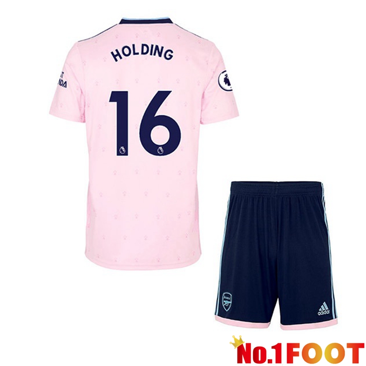 Arsenal (HOLDING 16) Kids Football Jersey Away Pink 2022/2023