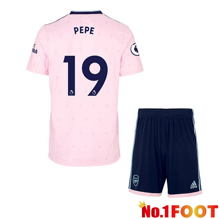 Arsenal (PEPE 19) Kids Football Jersey Away Pink 2022/2023