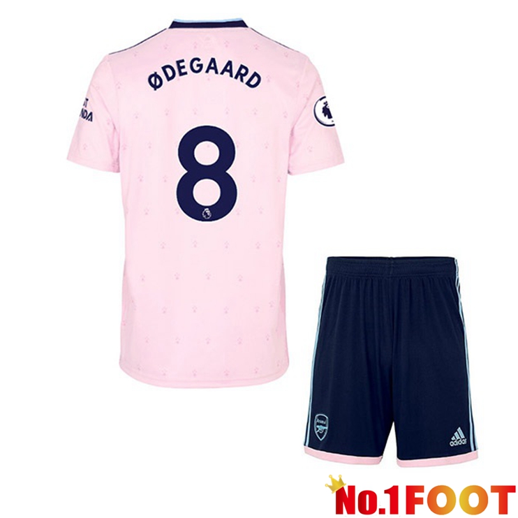 Arsenal (ØDEGAARD 8) Kids Football Jersey Away Pink 2022/2023