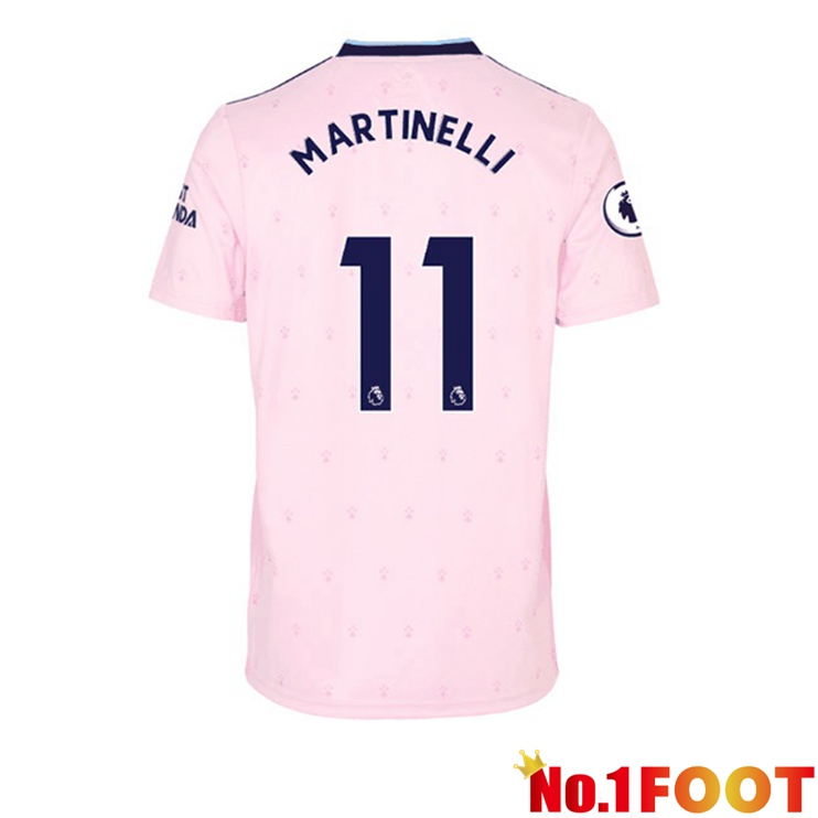 Arsenal (MARTINELLI 11) Football Jersey Away Pink 2022/2023