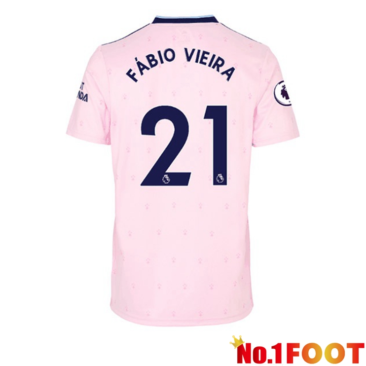 Arsenal (FÁBIO VIEIRA 21) Football Jersey Away Pink 2022/2023