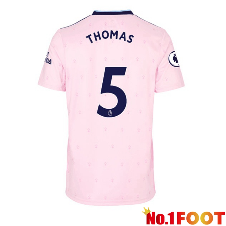 Arsenal (THOMAS 5) Football Jersey Away Pink 2022/2023