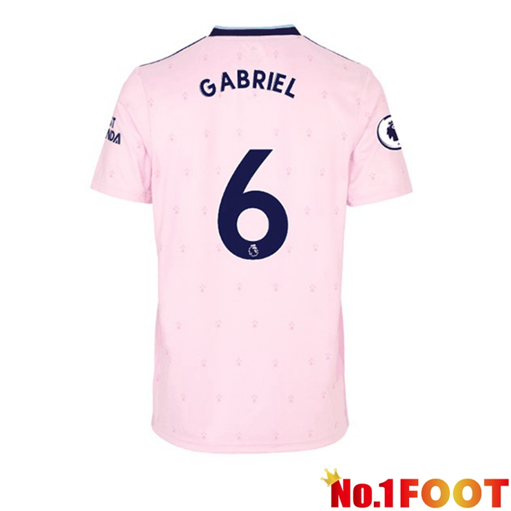 Arsenal (GABRIEL 6) Football Jersey Away Pink 2022/2023