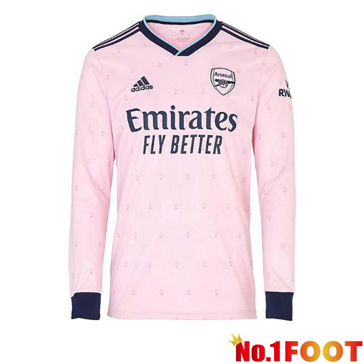 Arsenal Football Jersey Third Long Sleeve Pink 2022/2023