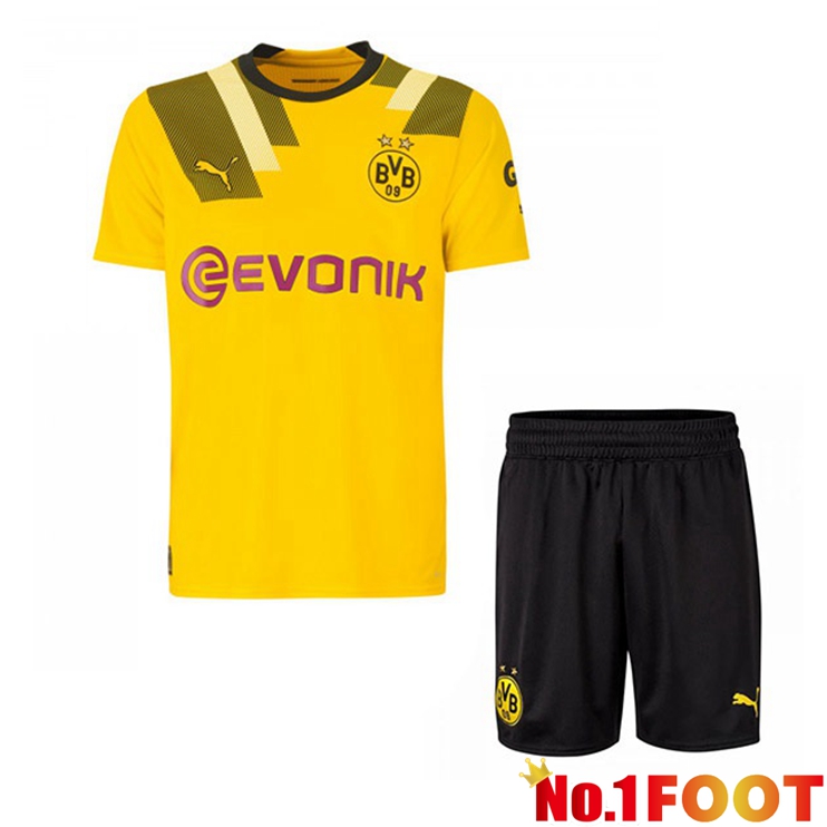 Dortmund BVB Kids Football Jersey Cup Yellow 2022/2023