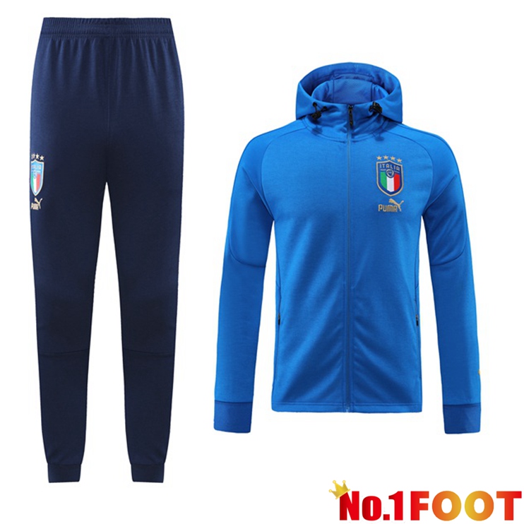 Italy Training Tracksuit Hoodie Blue 2022/2023