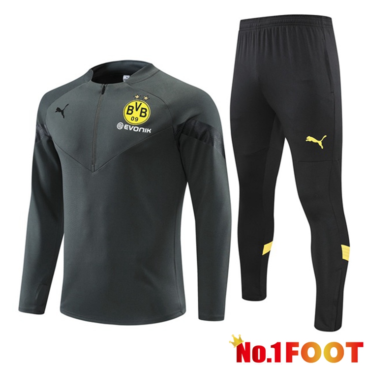 Dortmund BVB Training Tracksuit Suit Grey 2022/2023