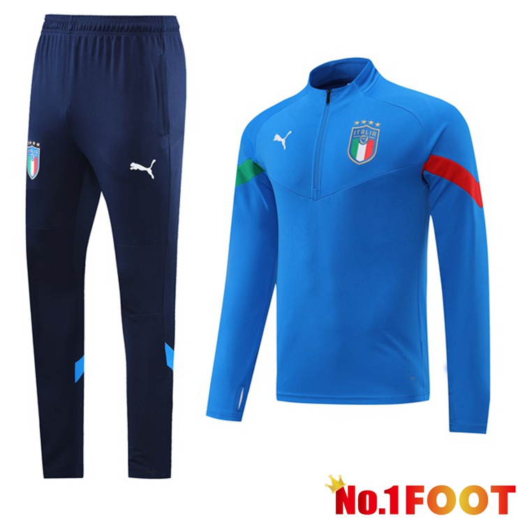 Italy Training Tracksuit Suit Blue 2022/2023