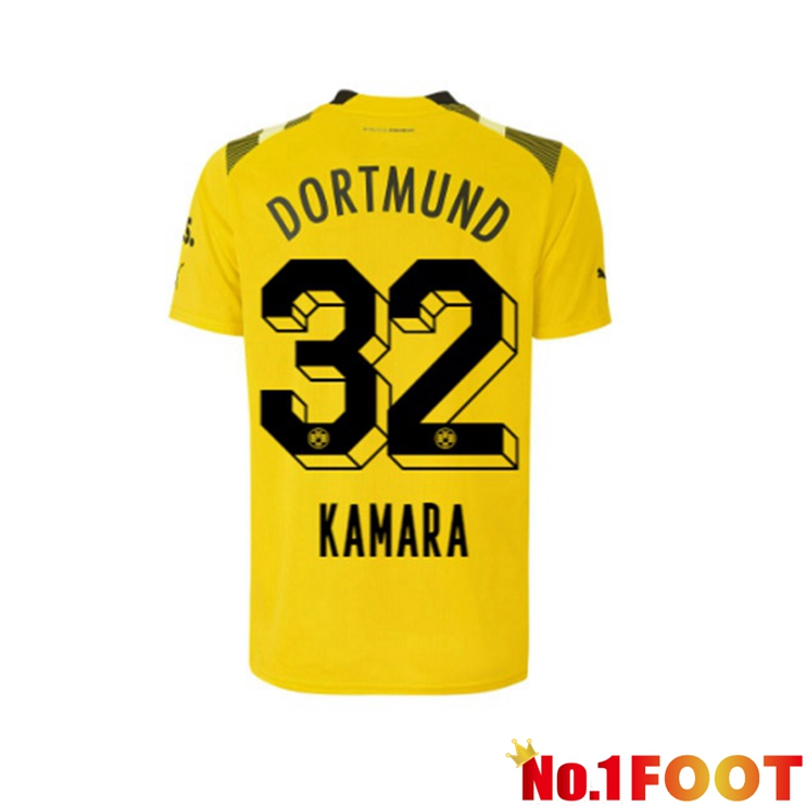 Dortmund BVB (Kamara 32) Football Jersey cup Yellow 2022/2023