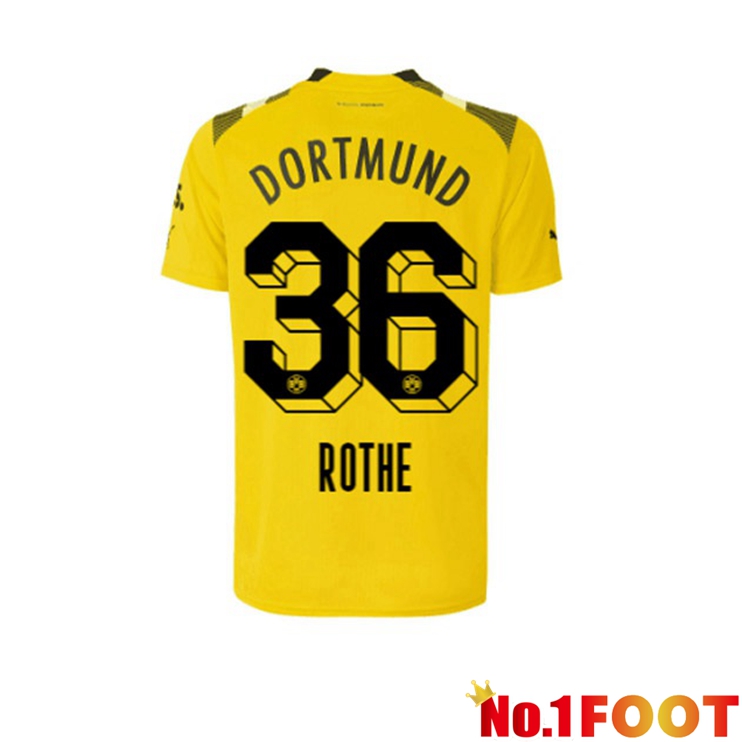 Dortmund BVB (Rothe 36) Football Jersey cup Yellow 2022/2023